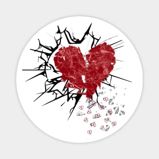 Shattered Heart Magnet